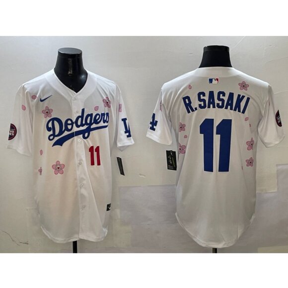Mens Youths Kids Womens Roki Sasaki Takashi Murakami Tokyo White Jersey Stitched